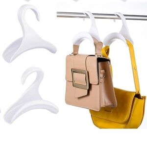 Set of 4 Purse Hangers in White